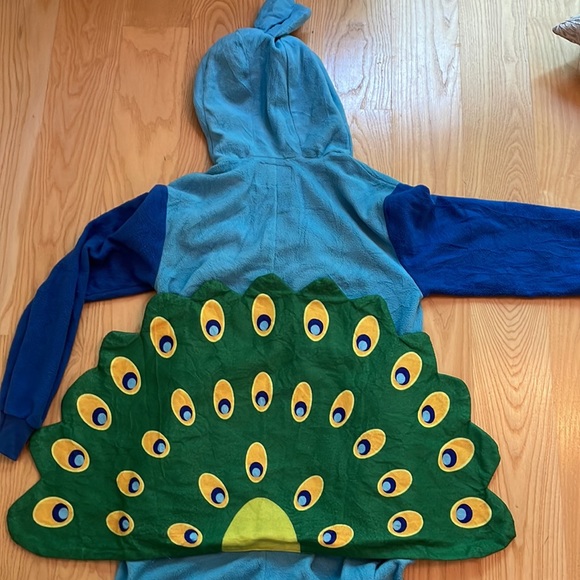 funziez Pants - Adult Large Peacock Halloween costume, one piece suit